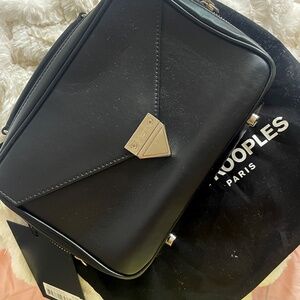 NWT The Kooples Black Barbara Chain Crossbody Bag